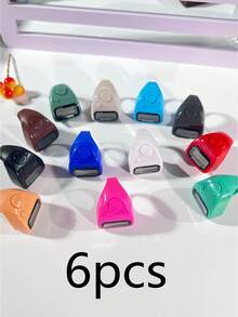现货指环式电子计数器，马卡龙色，高清数字显示，一键重置，适用于朝觐祈祷/诵经/泰拉威祈祷，适合斋月信徒佩戴 - 彩色 - 查看 15