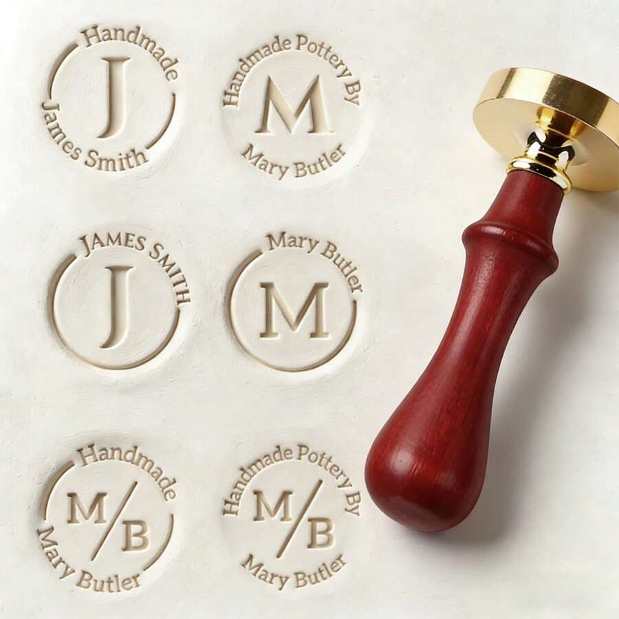 1 Set 3cm Customized Clay Pottery Stamp Kit - Personalize With Your Own Design, Create Unique Imprints In Clay - 3cm - View 1