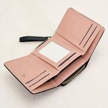 Wavhen Versatile Short Clutch Wallet, Classic Women's Lightweight Zipper Purse, Tri-Fold Card Coin Pouch - Multicolor - View 6