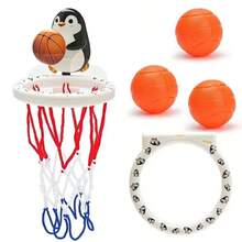 Baby Bath Tub Basketball Hoop, Suction Cup Bathroom Basketball Rack, Indoor Mini Basketball Hoop Toy For Infant Toddler Bath Time/3 Balls, Best Christmas Gift For Kids