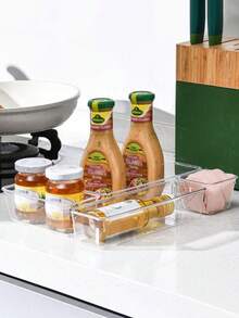 4-częściowe przezroczyste pudełka do przechowywania kubków i łyżeczek, kosz do przechowywania kosmetyków, stojak do przechowywania produktów do pielęgnacji skóry, pudełko do przechowywania w komodzie sypialnianej, przezroczysty organizer do szuflady z możliwością układania w stosy, wielofunkcyjne pudełko do przechowywania na biurku, wielofunkcyjne pudełko do przechowywania na biurku, pudełko do sortowania przegródek w szufladzie, organizer oszczędzający miejsce - Wielokolorowe - Zobacz 6