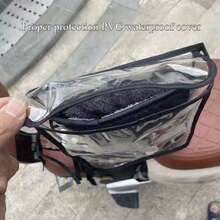 2pcs Transparent Waterproof Bicycle Handlebar Covers, Windproof And Warm For Winter (Gloves Not Included) - Clear - View 2