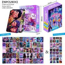 96pcs Anime-Related Photo Stickers, Postcards, Lomo Cards, Anime Collector Cards, Double-Sided High-Definition Color Photo Cards, Anime-Related Collector Cards, Sticker Cards, Birthday Gifts, Graduation Gifts - Multicolor - View 7