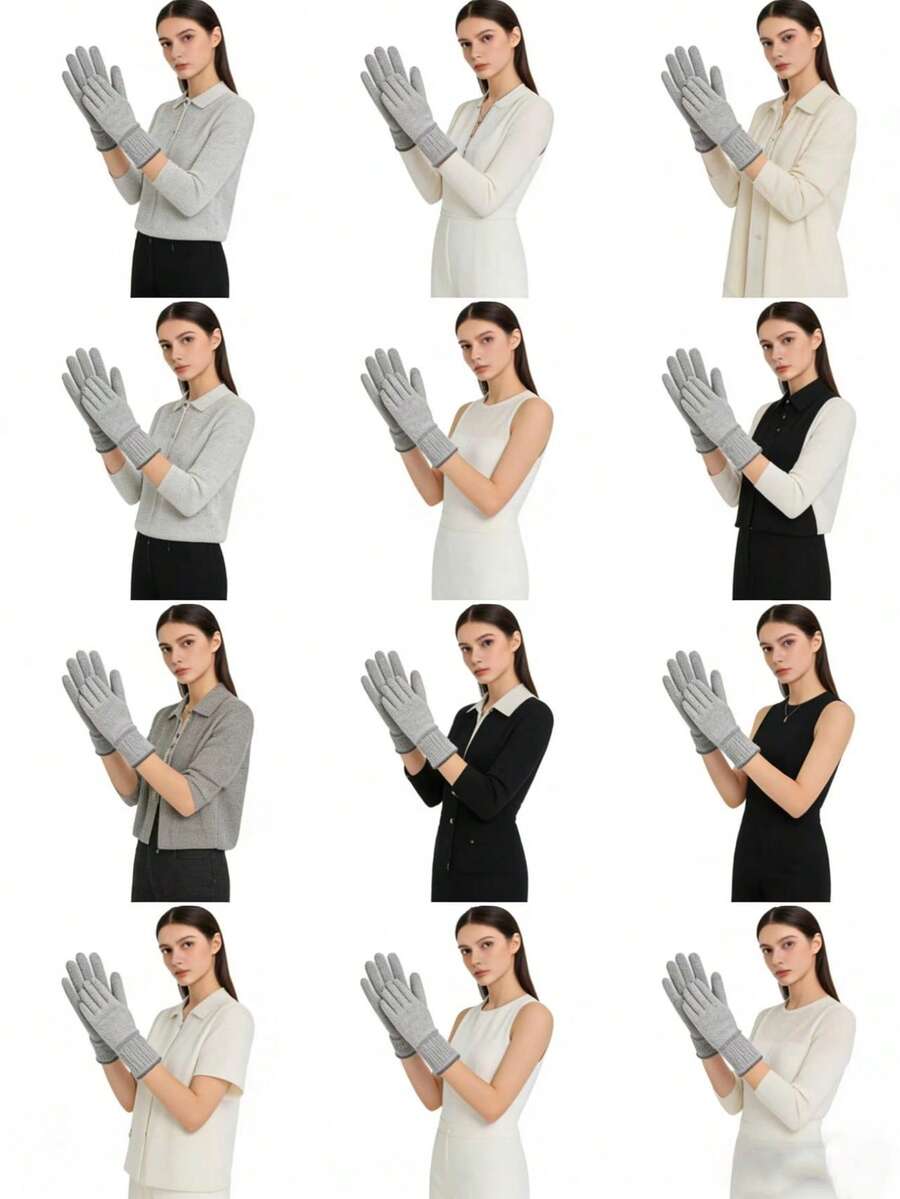1/6 Pairs Anti‑Static Carbon Fiber Work Gloves, Slip‑Resistant, Wear‑Resistant & Dust‑Proof, Sensitive Touch‑Screen, Breathable Cuffs, Protective Gloves For Household And Electronic Components, Christmas Gift