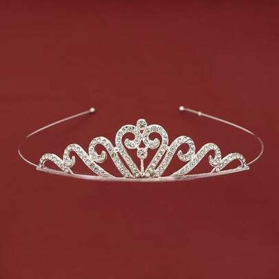 1pc Elegant Rhinestone Bridal Hair Accessory, Suitable For Wedding