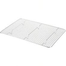 Met Lux - Estante para hornear de alambre de 9.8 x 14.8 pulgadas 1 estante de alambre para horno resistente Se adapta a sartenes de gelatina lavable en lavaplatos estante de enfriamiento de acero - como en la foto - Ver 2