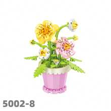 微珠永生花盆栽拼装拼图玩具，逼真装饰花，儿童益智玩具，3D立体，女孩适用，节日礼物，母亲节礼物，圣诞节礼物，父亲节礼物