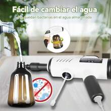 CYPNLimpiador Pistola Vapor Portátil a Presión de Alta Temperatura con 7 Boquillas y Tanque de 600 ml Máquina de Limpieza para Cocina Baño y Muebles 3 Niveles Ajustables BlancoFashion - como en la foto - Ver 4