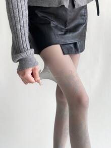 1双时尚复古女士连裤袜春夏薄款玫瑰提花丝袜性感成熟蕾丝丝袜日常纯情女士基础连裤袜 - 彩色 - 查看 17