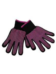 1 Par de Luvas de Contas Dupla Face - Luvas Antiderrapantes de Silicone com Contas de PVC Profissional de Dupla Face para Enrolar e Alisar o Cabelo, Tecido de Malha Durável com Silicone para Multifunção - Multicolorido - Visão 10