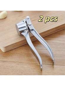 1个不锈钢蒜姜压榨器 - 重型手动厨房工具，可用于榨汁、捣碎、制作酱料 - 易于清洁、防锈、无需用电、榨汁机、时尚设计、坚固结构、高效压榨，专为烹饪爱好者设计、手动蒜蓉压榨器 - 手持式铝制厨房工具，用于压榨大蒜、生姜等。 - 彩色 - 查看 14