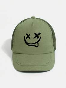 1顶儿童透气网眼X形图案棒球帽，时尚夏季户外帽，男女童皆宜 - 1PC - 查看 7