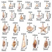 10-100pcs Acrylic Natural Beach Spiral Seashell Charm - Seashell Loose Pendant For Summer DIY Earrings, Bracelets, Necklaces, Jewelry Making Accessories - Seashell Pendant - View 3