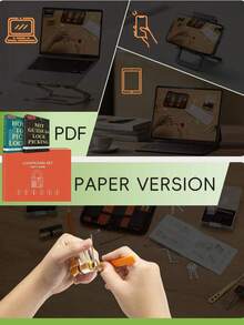 Suministros de cerrajería - Correa de práctica de cerradura transparente Manual de instrucciones - Herramientas - Juego de práctica de cerradura de 30 piezas - Naranja - Ver 6