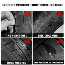 Pegamento suave para reparación de neumáticos, relleno anti-arañazos, tira de sellado universal/adhesivo para reparación de suela de zapato, con fuerte adhesión resistente a altas y bajas temperaturas, Piezas de automóvil > Herramientas de mantenimiento > Kit de reparación de neumáticos y ruedas - 20 gramos - Ver 5