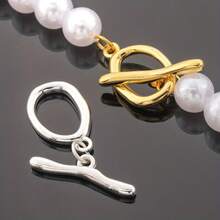 3pcs Asymmetrical Ring Oval OT Clasp, Glossy Round Circle Loose Connection Clasp, Minimalist Hollow Wavy Flower Pierced Ending Clasp, 3D Wave Asymmetric Buckle, Suitable For Jewelry DIY Bracelets, Necklaces, Anklets, Earrings, Hair Accessories, Pendants, Phone Straps, Keychains, Clothing Accessories, Craft Decoration - Multicolor - View 2