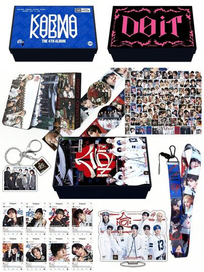 KPOP SKZ Collectible Gift Set, Fans Merch, Concert Album Goods, Standee, Sticker, Lanyard, Collectible LOMO Cards, Acrylic Cards, Small Gifts, Valentine's Day Gifts, Collectibles