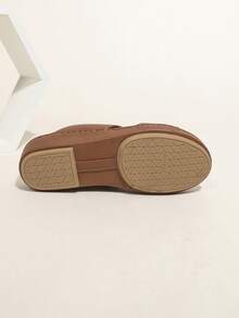 Middle Eastern Style Handmade Lace-Up Unisex Casual Shoes, Patterned Design For Casual, Beach Party, Vacation, Summer - Coffee Brown - View 4