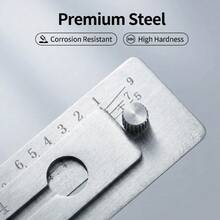 1pc SC4 2-In-1 Emergency Access Tool, Civilian Lock Pick, Portable, High Precision - Silver - View 4