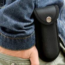 1个黑色刀鞘折叠刀钳包，带尼龙腰带环口袋，可携带收纳，带手电筒支架，可作腰包使用。 - 彩色 - 查看 6