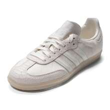 Adidas SAMBA OG W 女士休闲鞋，舒适轻便，休闲通勤鞋，生活方式运动鞋 IH9148 - 漢玉白/亞麻晶棕 - 查看 7