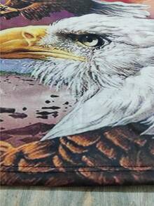 Eagle 3D Print, Men's  Loose Novelty T-Shirt For Summer-  Creative Gifts - Gỉ sét - Xem 2