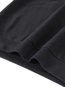 Sudadera blanca con estampado de motociclista para hombres con cordón y bolsillos - Negro - Ver 6