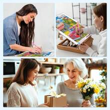 MISCER Scenery Diamond Art Kits For Adults, Farm Truck Diamond Painting Kits For Beginners, 5D Full Drill Round Paint With Diamonds Pictures, Gem Art Painting DIY Crafts Kit Decor 12x16inch - 風景-01 - 查看 5