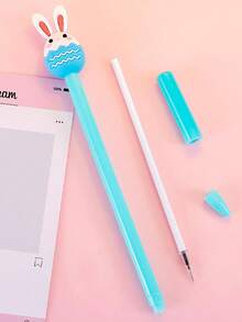 8/16支装兔子蛋形圆珠笔，独特设计，适合作为礼物送给朋友、同事、家人、办公室、学校、家庭、婚礼、新娘送礼会和派对。 - 彩色 - 查看 6