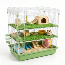 5pcs Reusable Small Pet Lawn - Suitable For Hamsters, Guinea Pigs, Used For Decorating Hamster Cages, Artificial Grass, Suitable For Hamsters, Mice, Small Pet Habitats - Multicolor - View 5