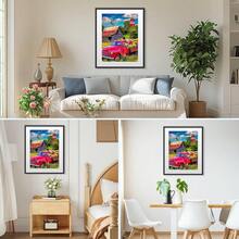 MISCER Scenery Diamond Art Kits For Adults, Farm Truck Diamond Painting Kits For Beginners, 5D Full Drill Round Paint With Diamonds Pictures, Gem Art Painting DIY Crafts Kit Decor 12x16inch - 風景-01 - 查看 4