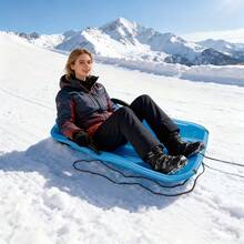 79 X 43 Cm Extra Large Thick Sled - With Pull Rope, Random Color, Sled, Outdoor Winter Skiing Board, Sled/Ski Board - Random Color - View 7