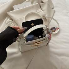 优雅简约风格女士手提包 - 2026 春季新款时尚包 - 白色 - 查看 12