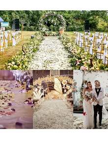 1000 Artificial Petals, Realistic Rose Petals, Fake Roses For Engagements, Proposals, And Valentine's Day, Bar Celebration Decoration Props, Realistic Flowers, Wedding Supplies, Wedding And Bridal Room Decoration Petals, Wedding And Valentine's Day, Mother's Day Decorations, Romantic Proposal Backgrounds, Photography Backdrops, Perfect For Weddings, Anniversaries, And Special Occasions To Create Surprise Props - Multicolor - View 8