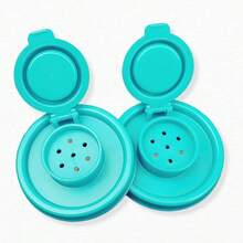 Salt And Pepper Shakers, 2 Pieces/Set, Large Plastic Salt And Pepper Shakers With Lids, Leak-Proof Seasoning Bottles For Home And Restaurant Use - Blue - View 8