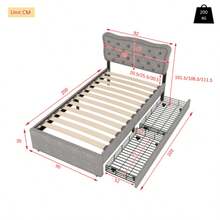 90*200 Kinderbetten, Etagenbetten, Eisenbetten, Eisenetagenbetten In Classic Form - Grey - View 2