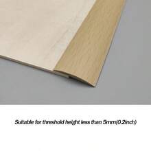 1条39.4英寸/1米自粘地板过渡条，专为实木地板与不平整地面无缝连接而设计，5毫米高度可轻松覆盖缝隙，即撕即贴，适用于客厅、卧室、厨房、办公室、商店等场所，是完美的乔迁礼物。 - 彩色 - 查看 12