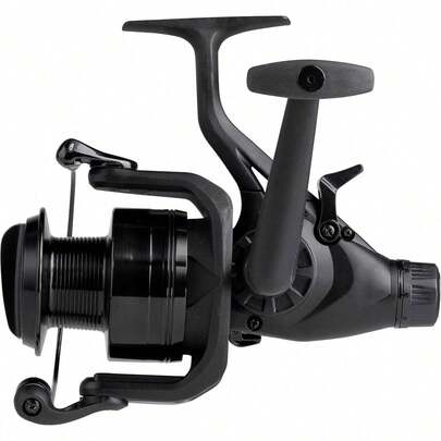 Allround Fishing Reel - Spinning Free Spool Freshwater Carp Fishing Reels And Deadbait Pike & Zander Anglers - Robust And Lightweight Black Aluminium - 2+1 Bearings