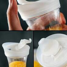 600ml/1000ml/1400ml/1600ml Transparent Acrylic Juice/Cold Water Pitcher, Large Capacity Milk/Coffee Pot, Heat-Resistant Water Dispenser - Multicolor - View 10