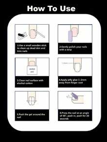 10pcs Handmade Almond Shaped Medium Brown 3D Floral Press-On Nails, Includes 3 Nail Tools, Nail Glue & Accessories, Acrylic Artificial Nails Suitable For Women & Girls For Party, Travel, School, Etc. Nail Supplies - Multicolor - View 5