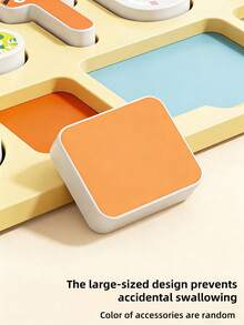 Drewniana układanka Montessori, cyfrowa układanka literowa dla dzieci, dopasowywanie figur geometrycznych, wczesna edukacja, narzędzie edukacyjne dla chłopców i dziewcząt (losowy kolor) - Wielokolorowe - Zobacz 7