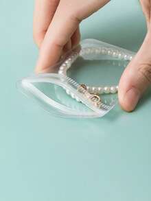 20PCS/Jewelry Accessories Earrings Earrings Transparent Storage Bag For Necklaces Bracelets Rings Anti Oxidation Self Sealing Bag - Clear - View 11