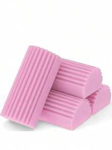 1pc Reusable Pink Cleaning Dust Removal Sponge Wipes - Magical Dust Cleaning Sponge, Suitable For Cleaning Blinds, Glass, Baseboards, Vents, Mirrors, Window Tracks, Kitchen, Bathroom, Home And More - Pink - View 1