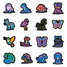 50 Pcs Animals Stickers Deluxe Collection | High-Aesthetic Stickers | Multi-Scene Adhesive: Compatible With Computers, Laptop, Tablet, Skateboards, Luggage, Guitars, Helmets, Insulated Cups, Journal Collage, Gift Wrapping Stickers, Art & Crafts - Multicolor - View 9