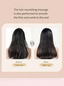 1把顺发梳，防滑手柄，带头皮按摩功能，适用于卷发、直发、干发或湿发，返校用品，旅行度假必备 - 彩色 - 查看 6