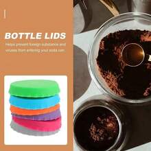 6pcs Reusable Silicone Soda Can Covers, Fit Standard Canned Beverages, Soda, Drinks, Juice - Multicolor - View 6