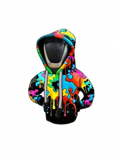 Small Gear Cover Handle Sleeve For Vehicle With Manual And Automatic Gear Shifting Function. Gear Cover Sleeve For Winter Car Gear Lever. Colorful Sweatshirt. Cute Handbrake Cover.