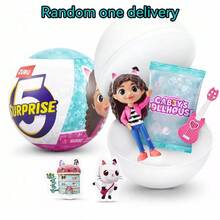 ZURU 5款惊喜Gabby娃娃屋玩具人偶，收藏品，神秘胶囊，适合3岁以上女孩，Gabby Girl，Pandy Paws，Baby Box和Mercat玩具人偶，适合3岁以上男孩女孩（款式随机） - 彩色 - 查看 2