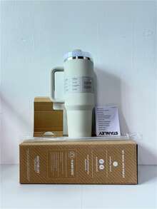 兼容S码大容量便携式双层真空保温瓶，适合居家、办公、户外活动、露营、徒步、驾车和公路旅行，可重复使用，带盖和吸管，男女通用，情人节好礼。 - 彩色 - 查看 8