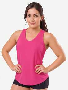 Women's Tank Top, Gym Blouse, Fitness Fashion, Walking Clothes, Yoga - 白色 - 查看 9